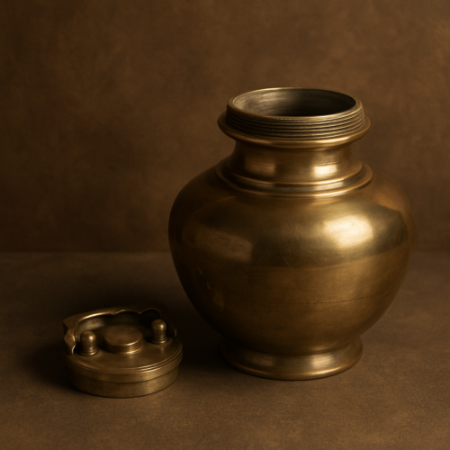 Antique Brass Water Pot – A Testament to Timeless Craftsmanship