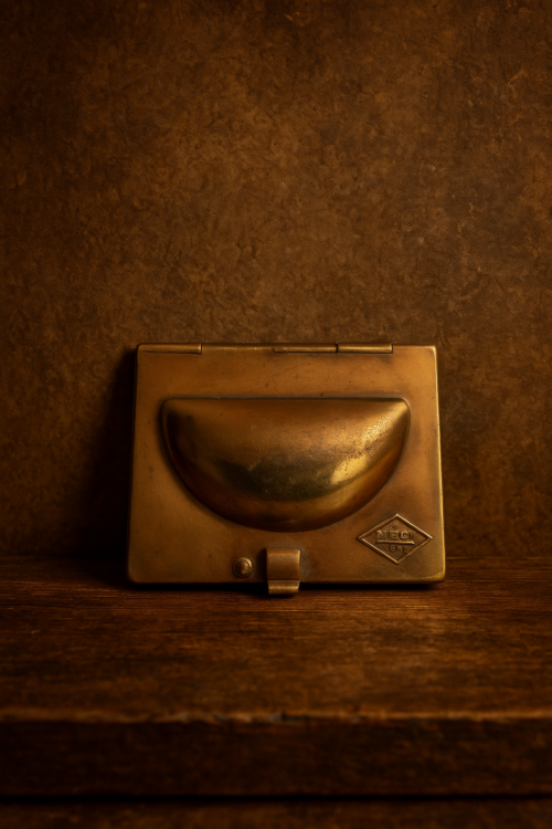 Antique Brass Gujiya/Moon-Shaped Sweet Mould – Hinged Traditional Kitchen Tool - Image 3