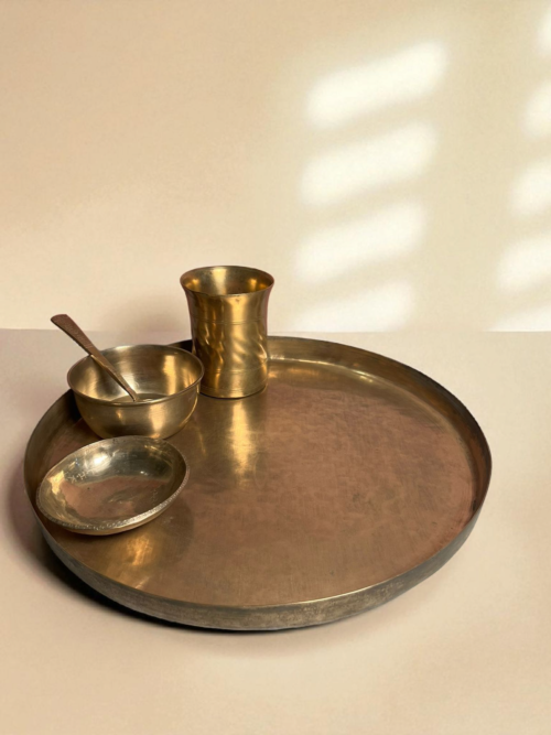 Vintage kaansa thal set - Image 4