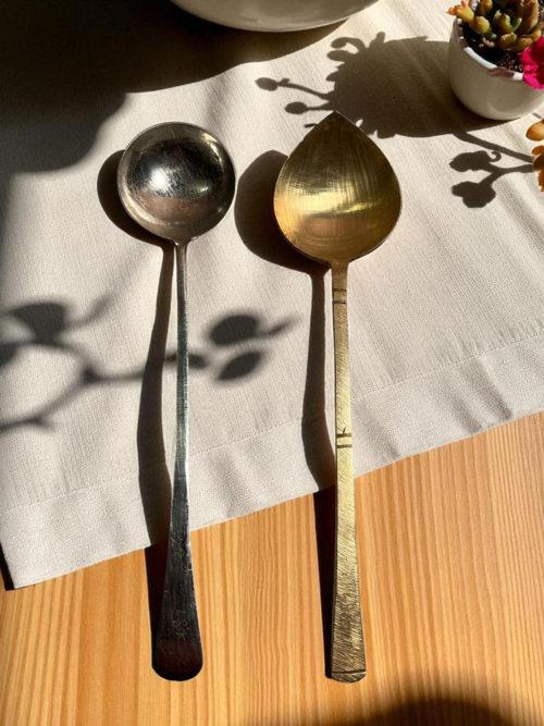 🥄 Vintage Brass Ladle Set (2 pcs) - Image 3
