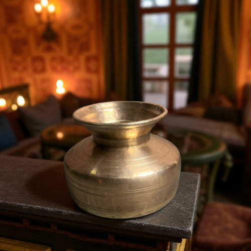 Vintage brass pot