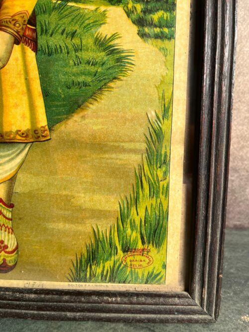 Rare Vintage Lithograph – Arjuna - Image 3