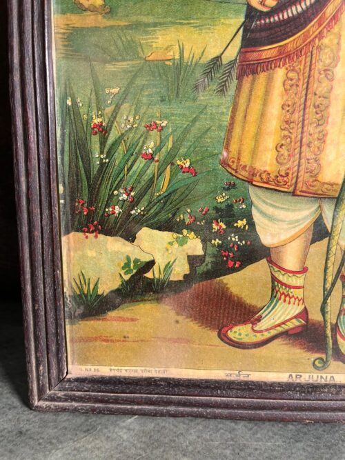 Rare Vintage Lithograph – Arjuna - Image 4