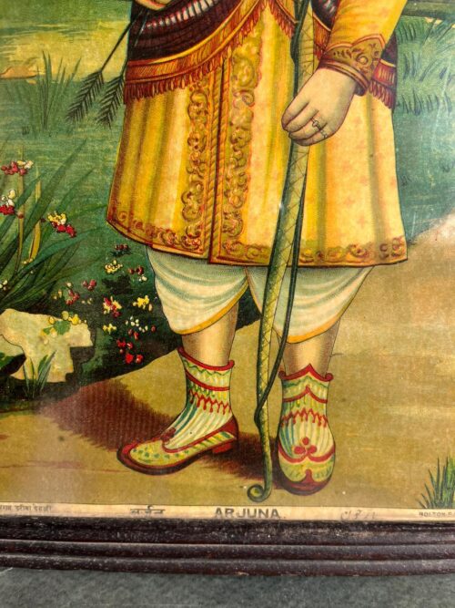 Rare Vintage Lithograph – Arjuna - Image 5