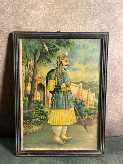 Rare Vintage Lithograph – Maharana Pratap