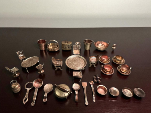 Vintage brass miniatures set - Image 2
