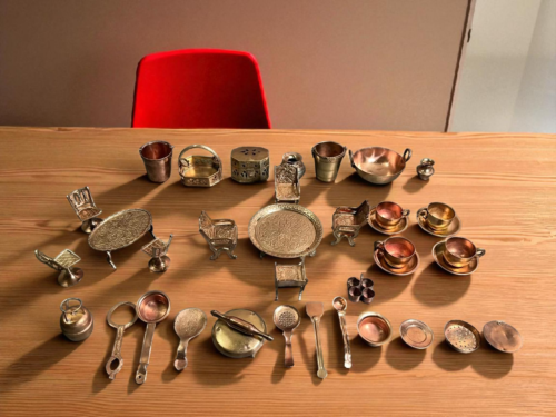 Vintage brass miniatures set - Image 3