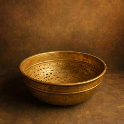 Vintage brass chalni - Image 2