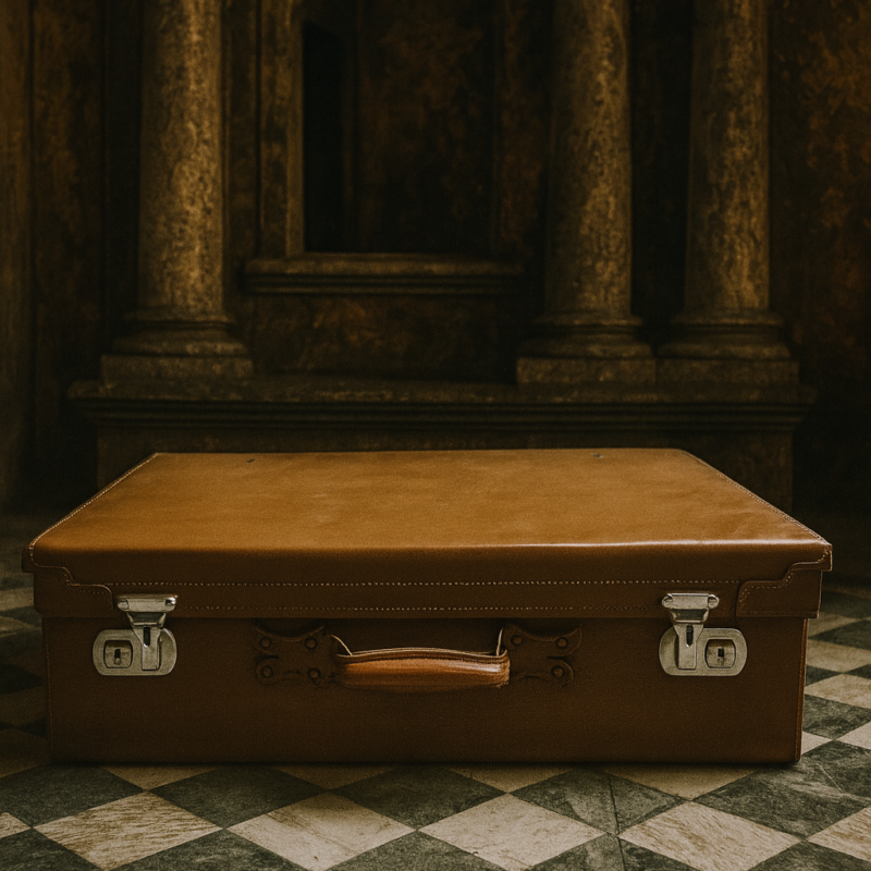 Vintage Leather Suitcase – Timeless Elegance