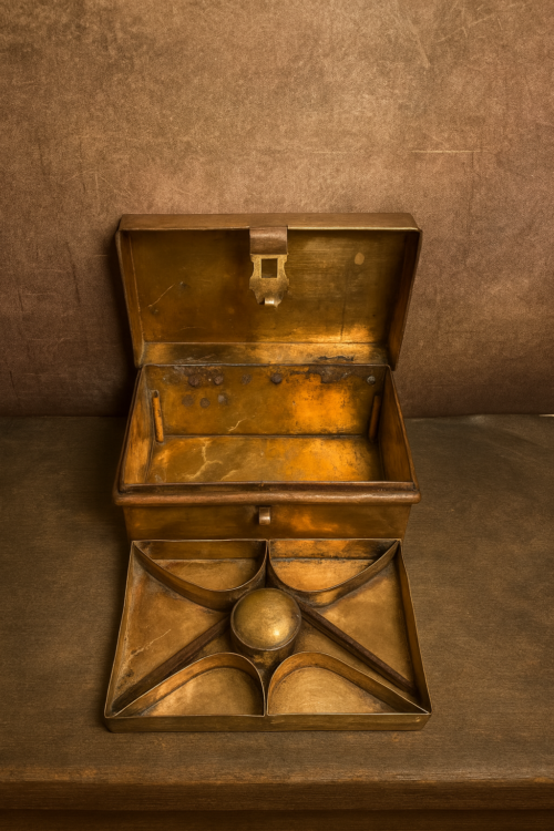 Rare Vintage Large Brass Paan Box – Collector's Treasure (paan daan) - Image 2