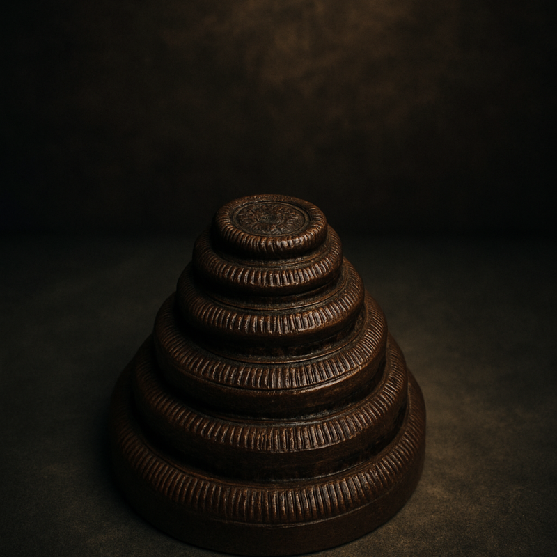 Antique Iron Seer Weights Set (Complete Traditional Indian Measurement Set)