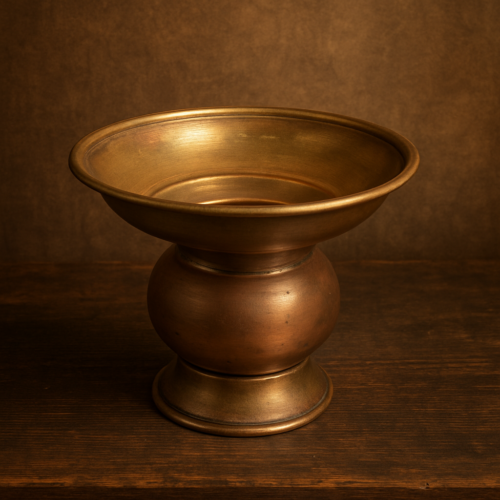 Vintage brass pot