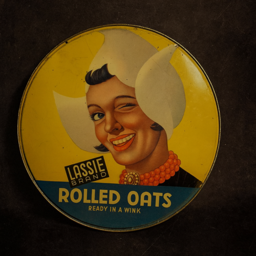 Vintage Lithograph Advertising – Lassie Brand Rolled Oats (Ready in a Wink)