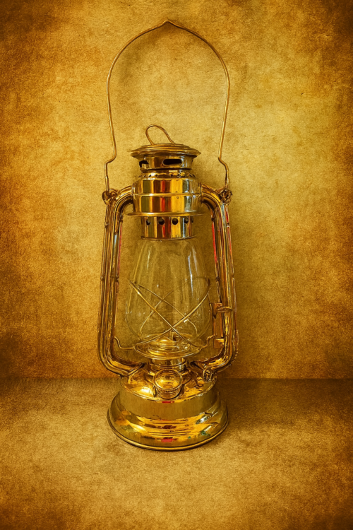 Original Brass Kerosene Lantern – Antique & Functional - Image 5