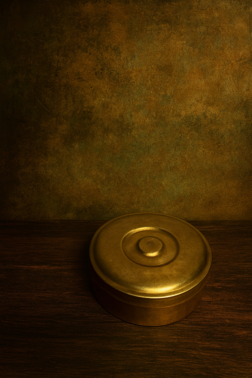 Antique Brass Masala Box (Spice Container with Cups) - Image 2