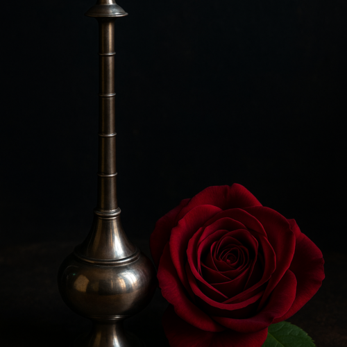 Antique Brass White-Polished Rose Water Sprinkle Bottle