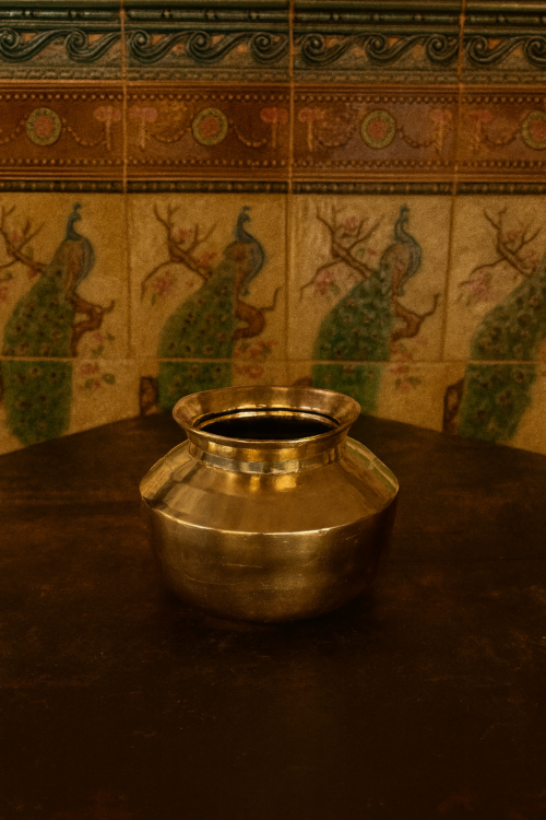 Vintage brass pot - Image 2