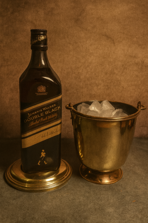 Vintage Brass Ice Bucket with Lid & Handles - Image 3