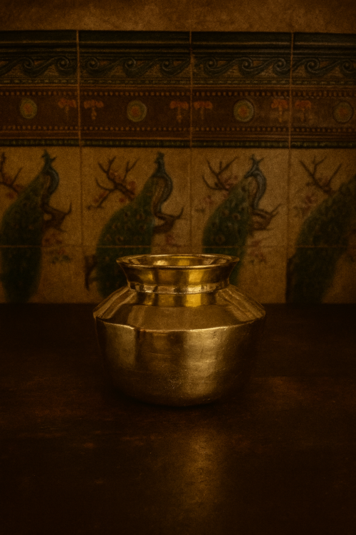 Vintage brass pot - Image 3