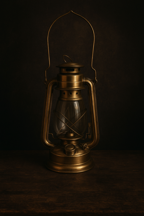 Original Brass Kerosene Lantern – Antique & Functional - Image 2