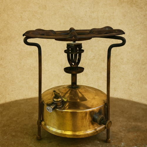 Antique Brass Kerosene large size Stove – Collectible Vintage Cooking Piece