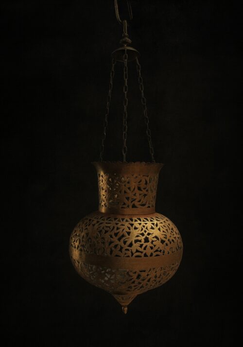 🕯 Antique Brass Hanging Haandi – Hand Jali Cutting Work - Image 4
