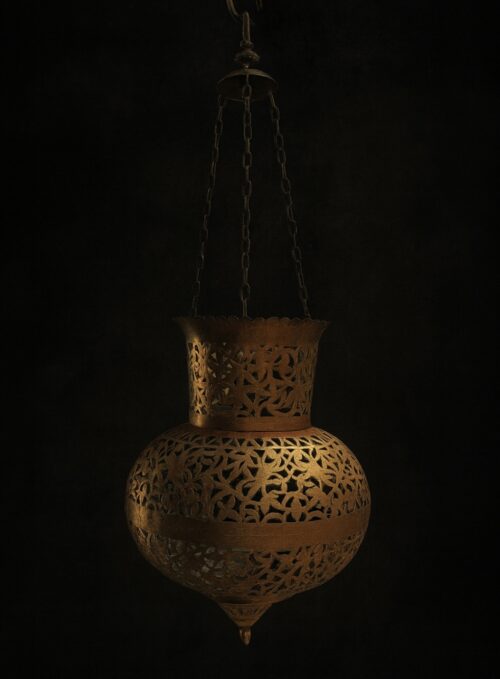 🕯 Antique Brass Hanging Haandi – Hand Jali Cutting Work - Image 5