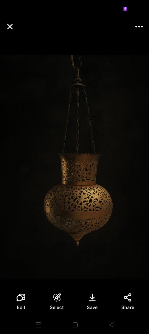 🕯 Antique Brass Hanging Haandi – Hand Jali Cutting Work - Image 3