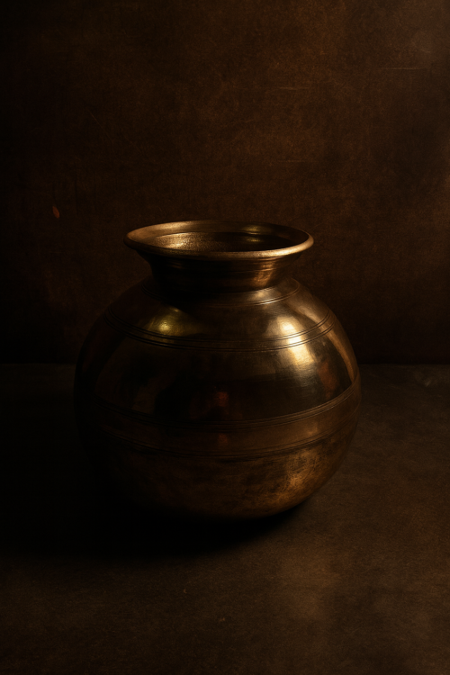 Antique Solid Bronze Pot – Heritage Vessel from Rajasthan - Image 4