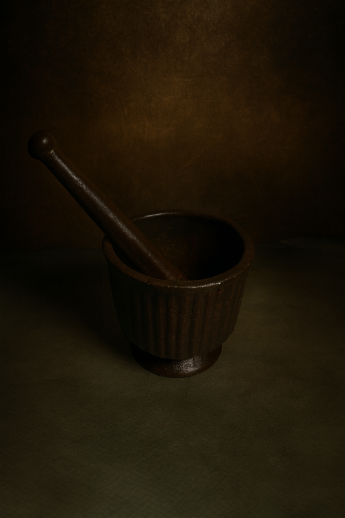 🏺 Antique Cast Iron Mortar & Pestle (Okhli-Musal) – 130+ Years Old - Image 4