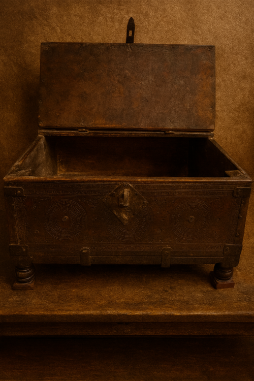 Vintage wooden hand carving box (Sanddok) - Image 2