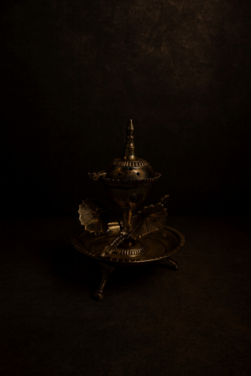 Antique Brass Agarbatti Stand – Handcrafted Heritage Incense Holder - Image 4