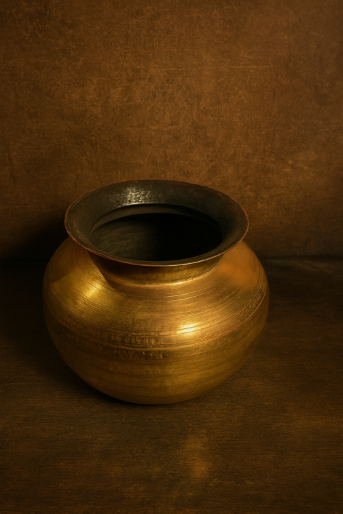 Vintage brass beautiful pot - Image 2