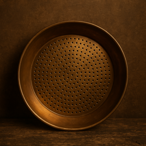 Antique brass unused solid chalni