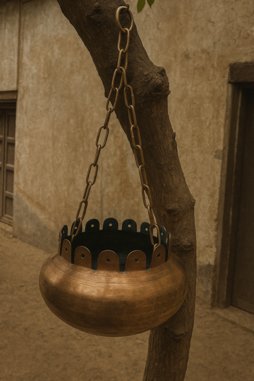 Vintage brass hanging baskets ( fruits and vegetables) - Image 4
