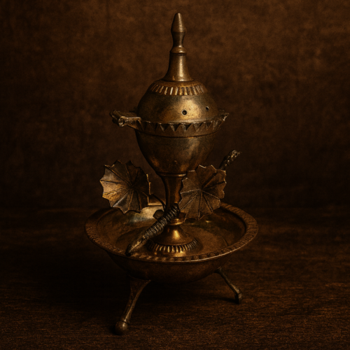 Antique Brass Agarbatti Stand – Handcrafted Heritage Incense Holder