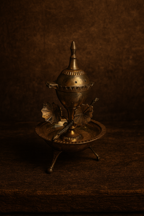 Antique Brass Agarbatti Stand – Handcrafted Heritage Incense Holder