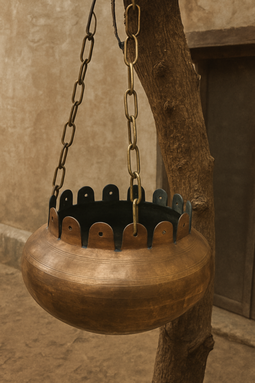 Vintage brass hanging baskets ( fruits and vegetables) - Image 3
