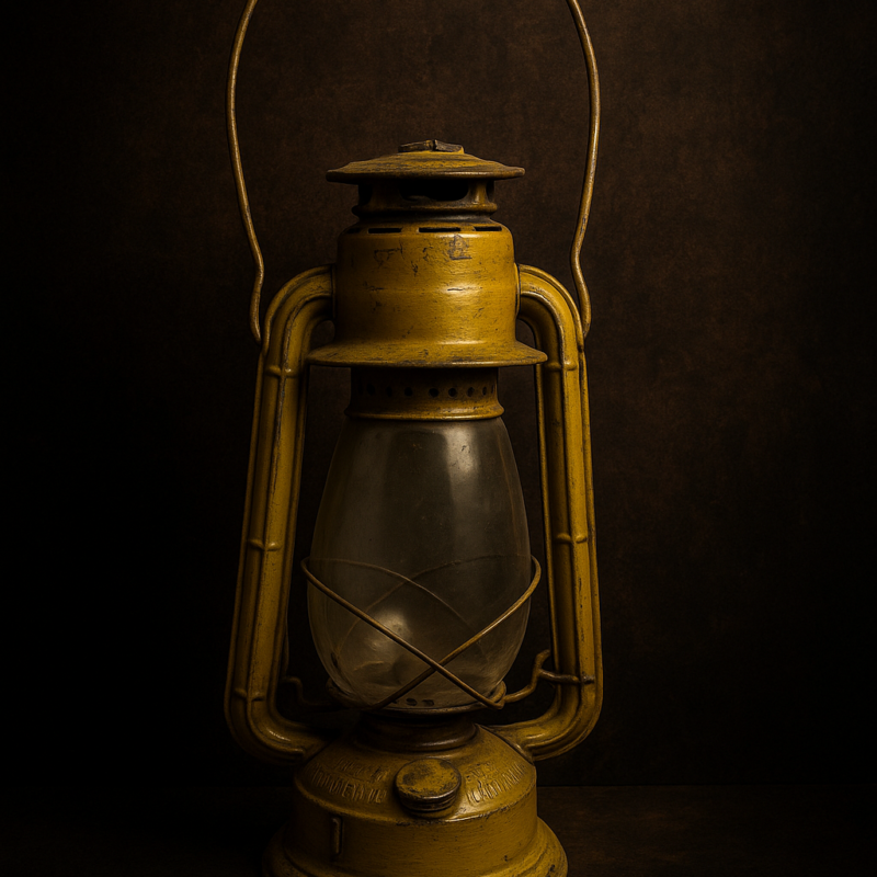 🏺 Vintage Original-Color German Iron Lantern