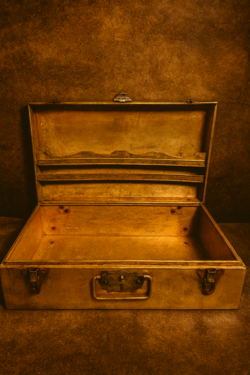 Antique Solid Brass Royal Document Trunk – Udaipur Gharana, Rajasthan (125+ Years Old) - Image 5