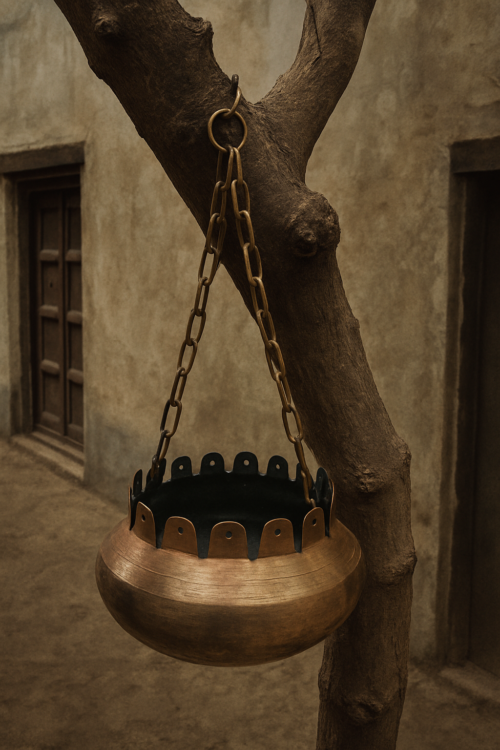 Vintage brass hanging baskets ( fruits and vegetables) - Image 2