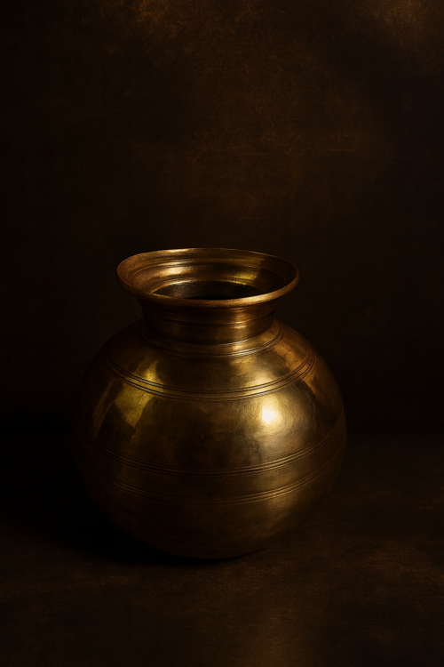 Antique Solid Bronze Pot – Heritage Vessel from Rajasthan - Image 3