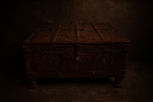Vintage wooden hand carving box (Sanddok) - Image 5