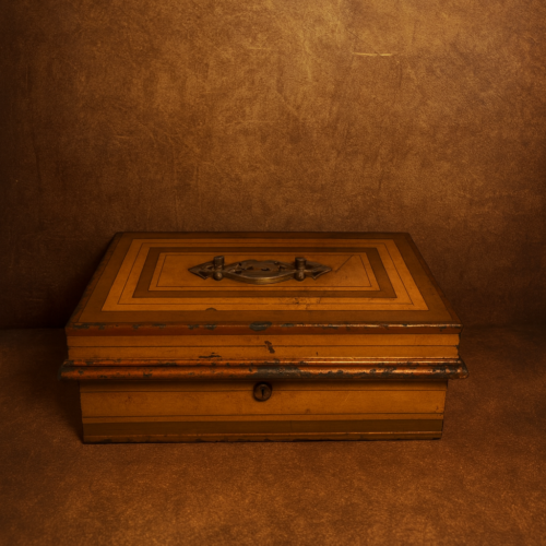 Antique British-Era Strong Cash Box / Royal Treasury Locker with Secret Compartments (Early 1900s)