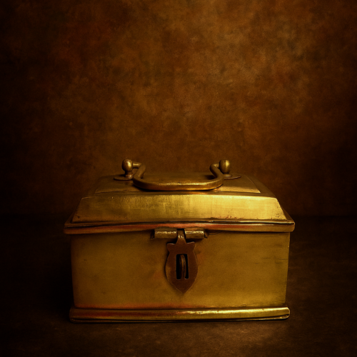 Vintage Brass Money Box (Children’s Savings Box) – Rare Collectible from the Past