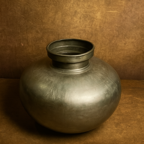 Vintage Brass–German Silver Pot (Very Old)