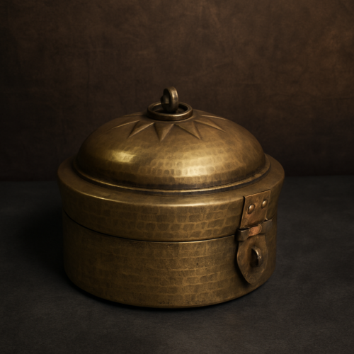 ✅ ANTIQUE BRASS JEWELLERY BOX – 125+ YEARS OLD