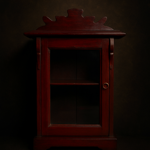 Small Teak Wood Almirah (Vintage Handcrafted)