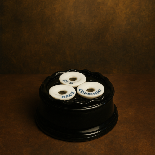 ⚫ Vintage Porcelain & Bakelite Ink-Copying Tack Holder | Rare Desk Collectible