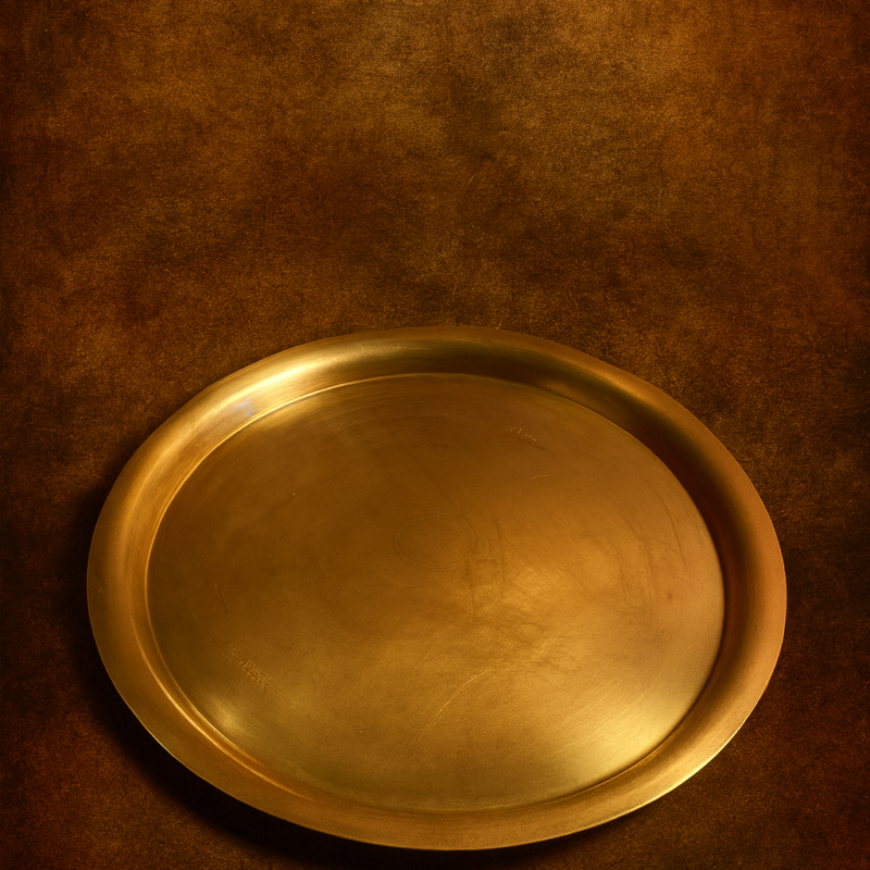 Vintage Brass Large Size Thaal